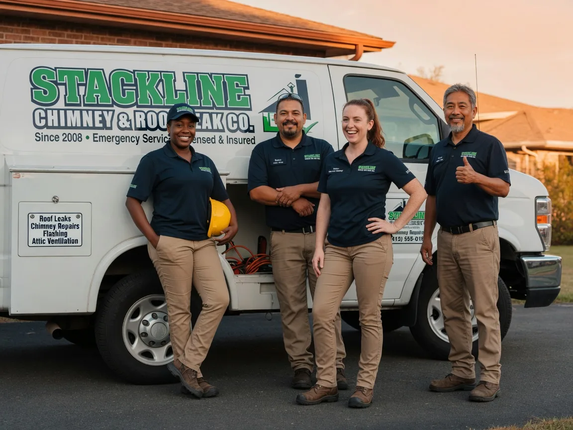 Chimney flashing repair company in Vinton, CA